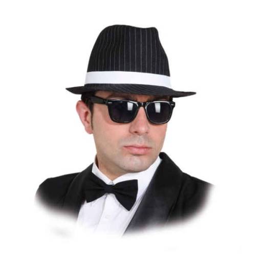 Foto - Gangster kalap - Fekete fehér csíkokkal