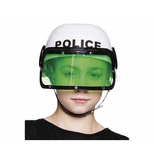 Gyermek rendőrsisak - Fehér