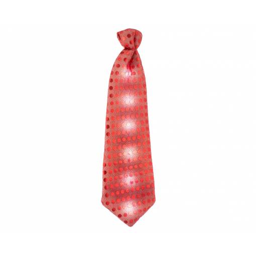 Világító nyakkendő - piros