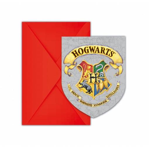 Meghívók 6 db - Harry Potter
