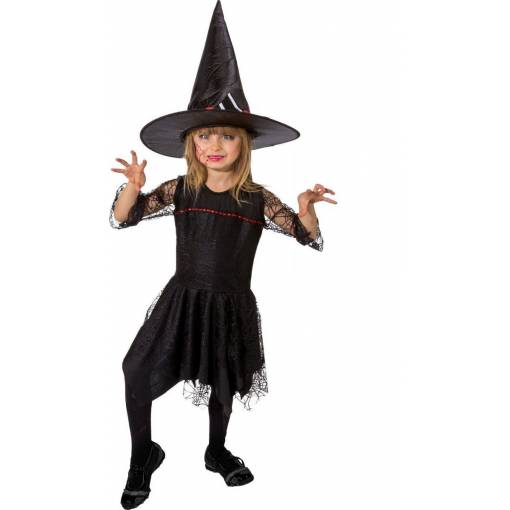 Gyermek jelmez - Halloween ruha, fekete 164